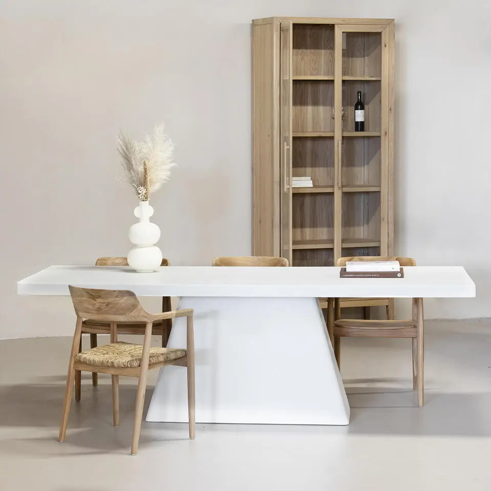 Giga Meubel Tuintafel Avia - Rechthoek 240cm - Wit Eco Composiet