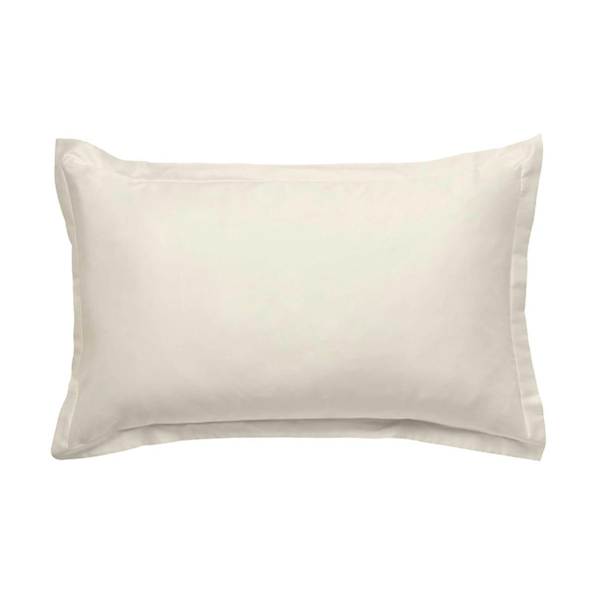 COTON UNIS - Taie d'oreiller coton  unie ivoire 50x70cm