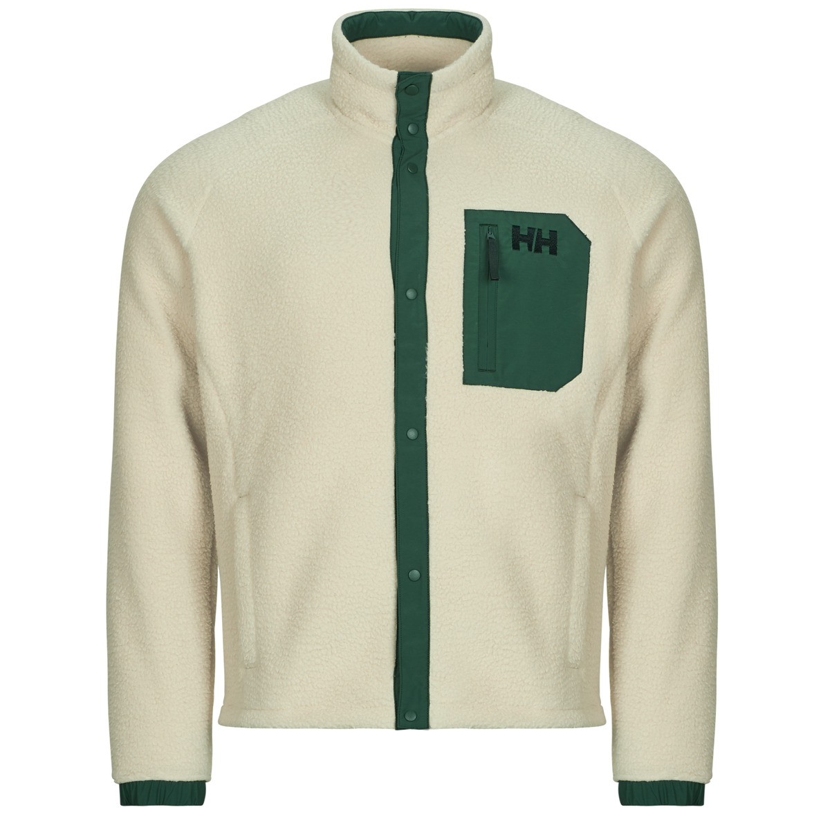 Helly Hansen - PANORAMA PILE SNAP - Ecru / Kaki
