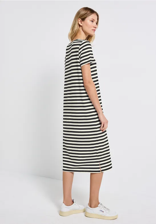 Gestreiftes T-Shirt-Kleid