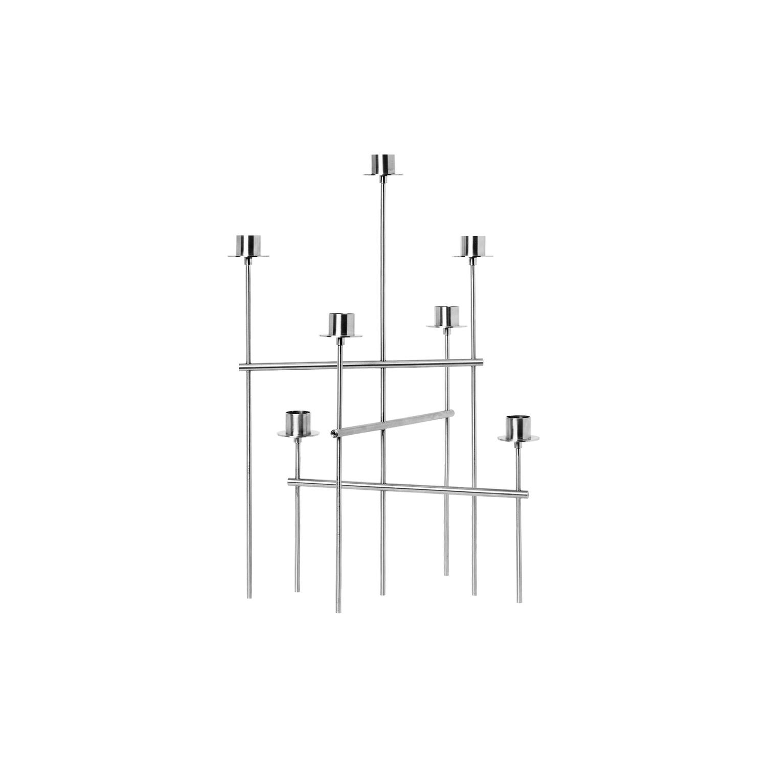 Elysia Candelabra, stainless steel