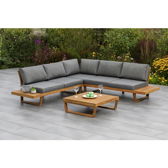 Gartenmöbelset »Valparaiso«, 6 Sitzplätze, Akazienholz, inkl. Auflagen