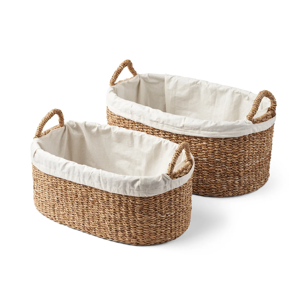 Humdakin - Laundry Wicker Wäschekorb, Seegras (2er-Set)