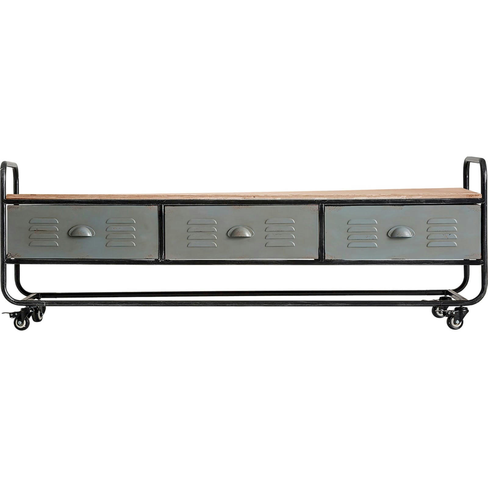 OSTRAVA - Meuble TV Fer Gris