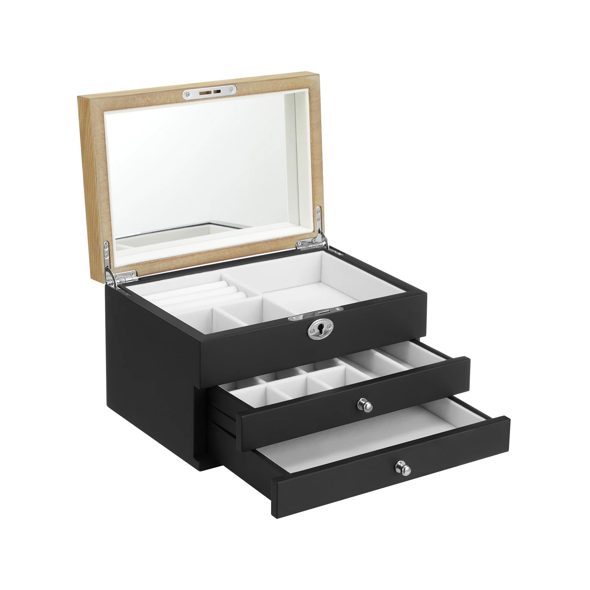 Boîte à bijoux à 3 niveaux