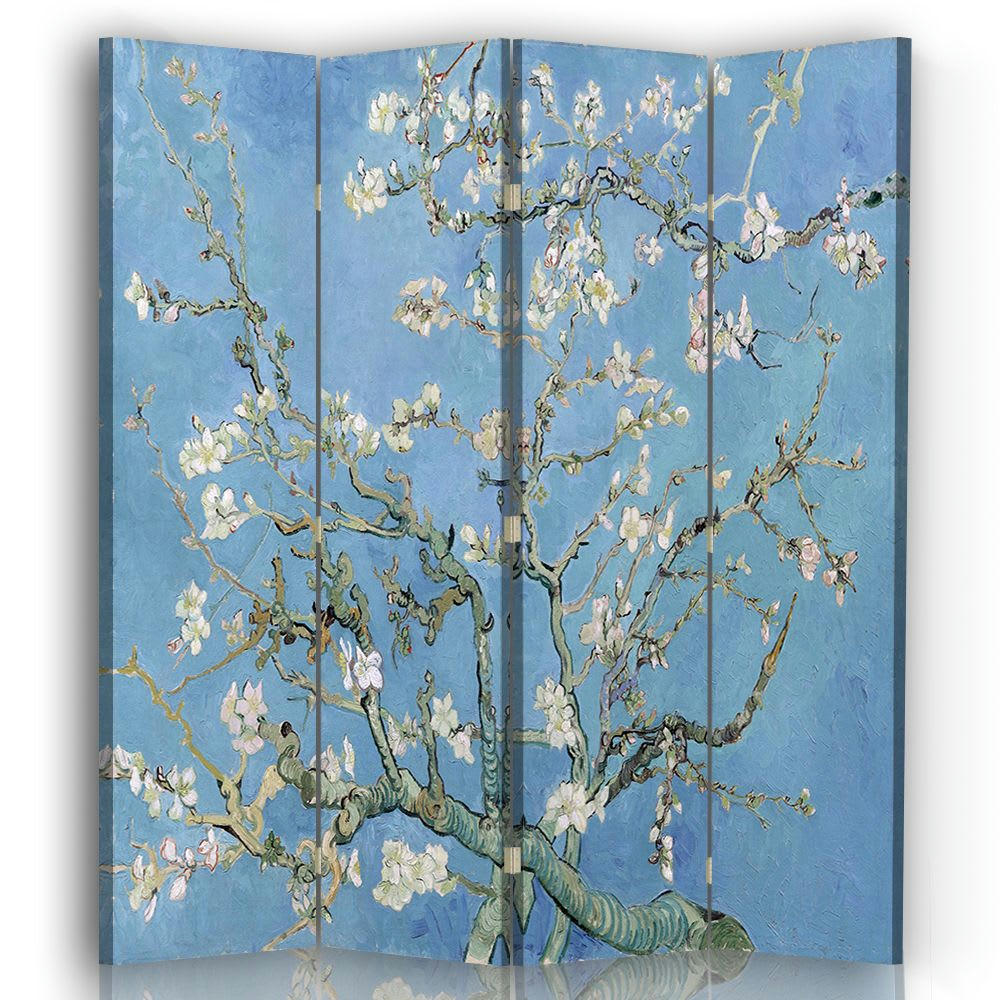 - Paravent - Cloison Amandier en Fleurs - Van Gogh cm 145x170 (4 volets)