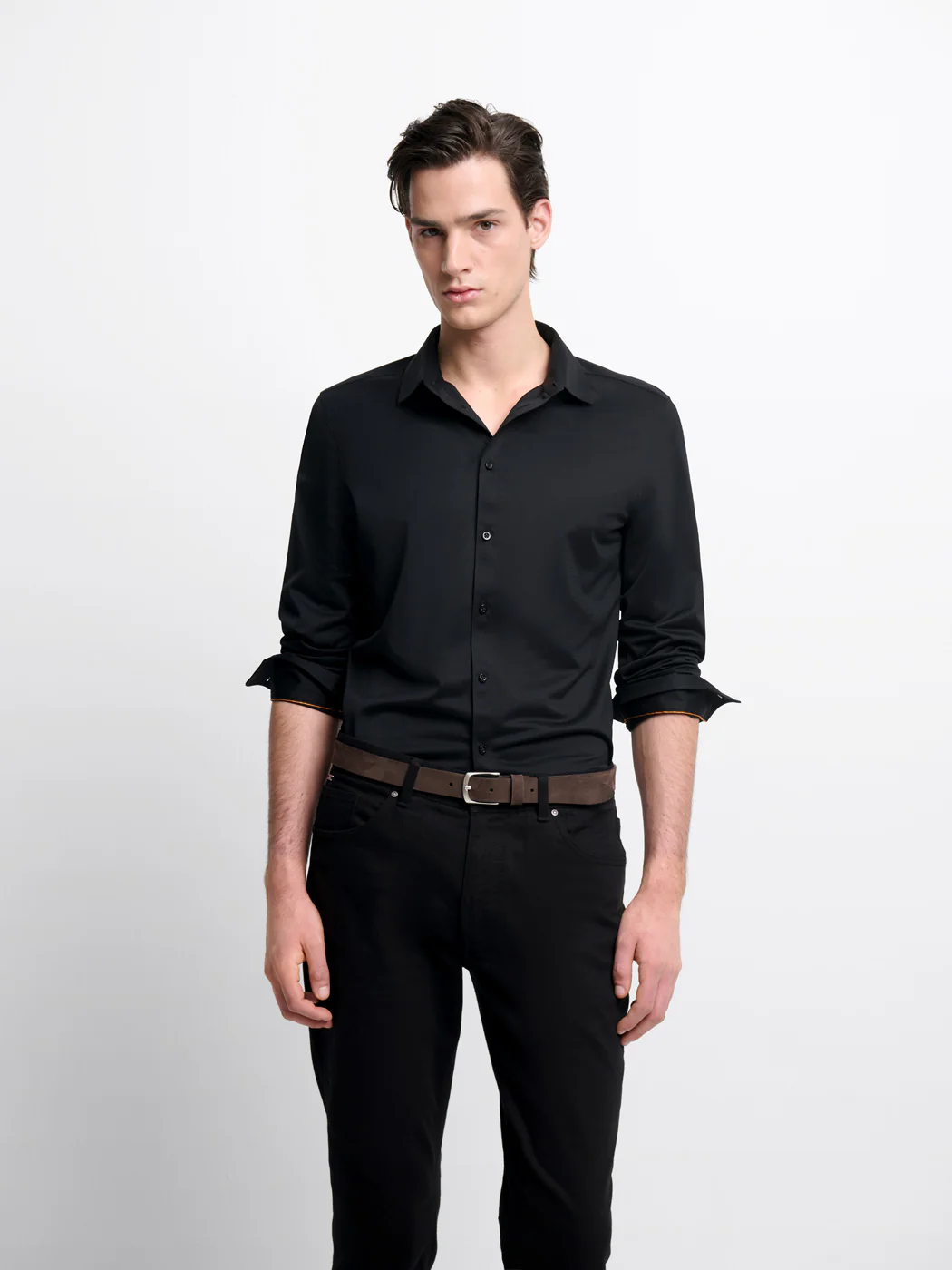 Chemise extraslim tissu traveler