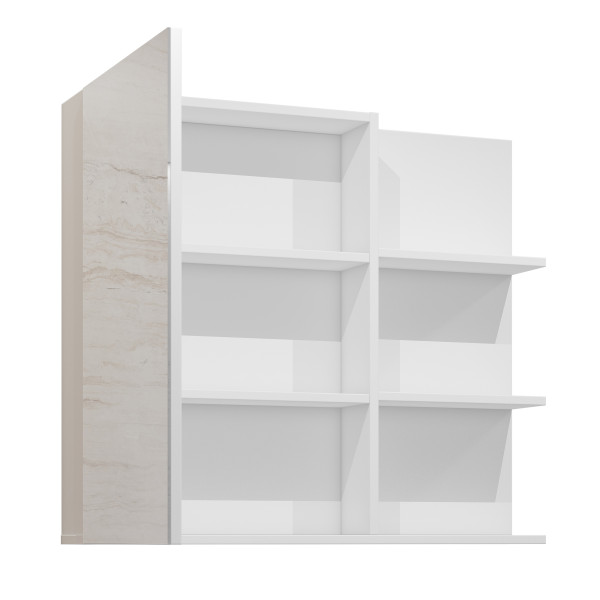 Szafka wisząca z lustrem 78 cm IRVINE do łazienki