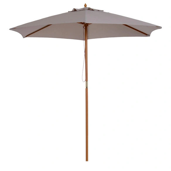 Sonnenschirm, Höhe: 230 cm, grau