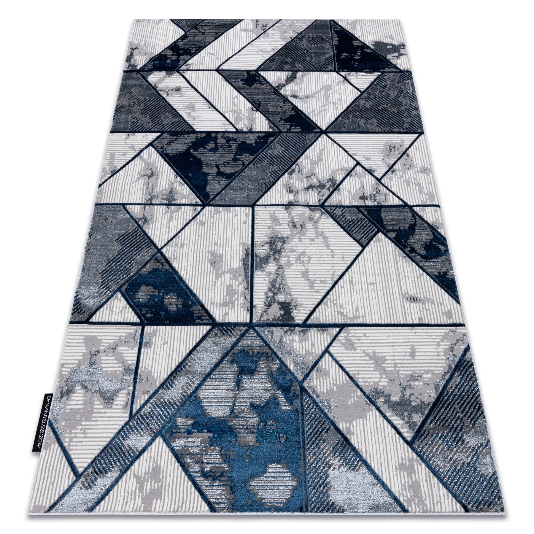 Dywan DE LUXE nowoczesny 632 Geometryczny - Strukturalny krem / 120x170 cm