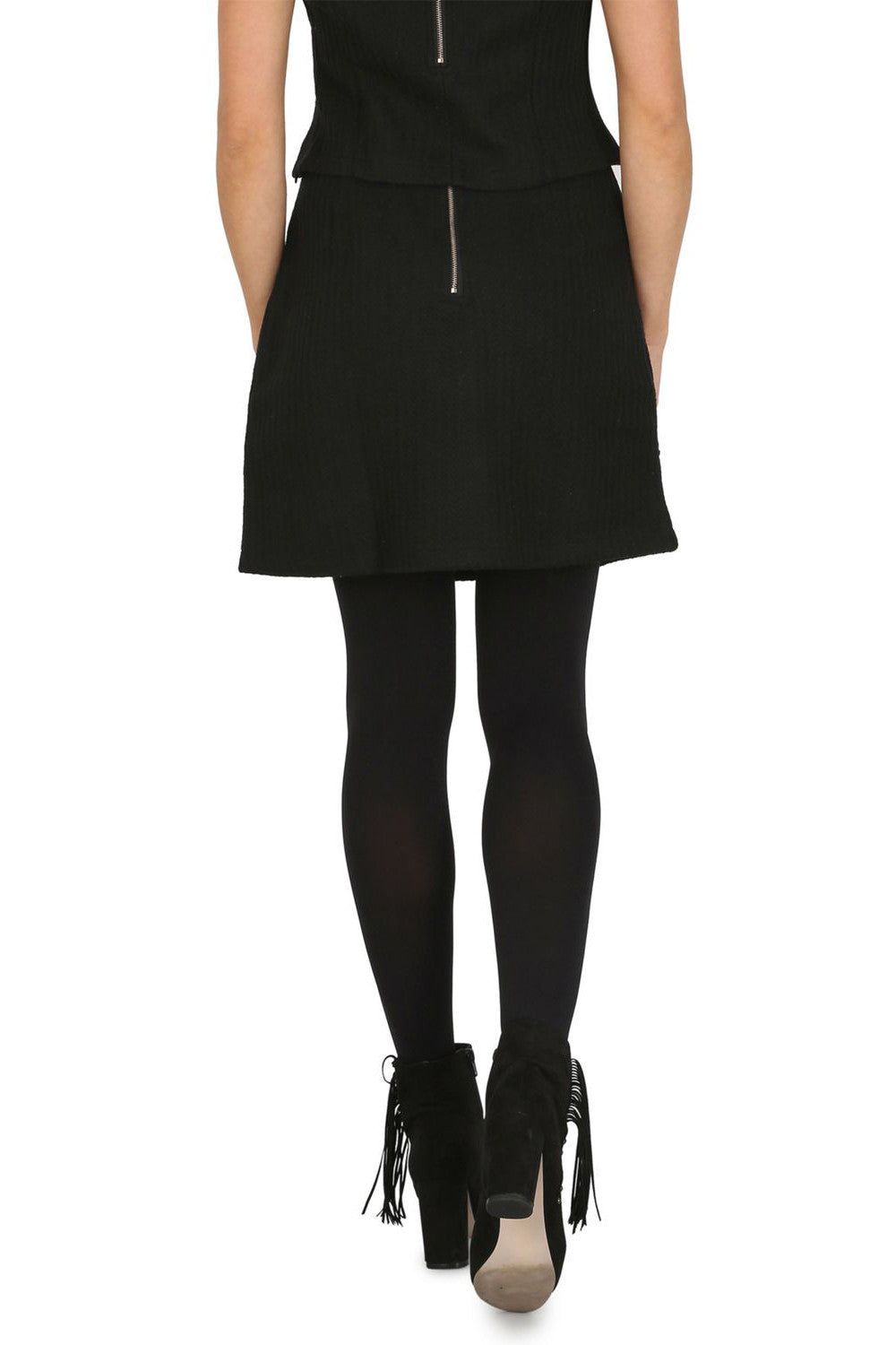 Cutie London Textured Mini Box Skirt
