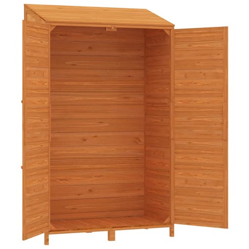 NNEVL Garden Shed Brown 102x52x174.5 cm Solid Wood Fir