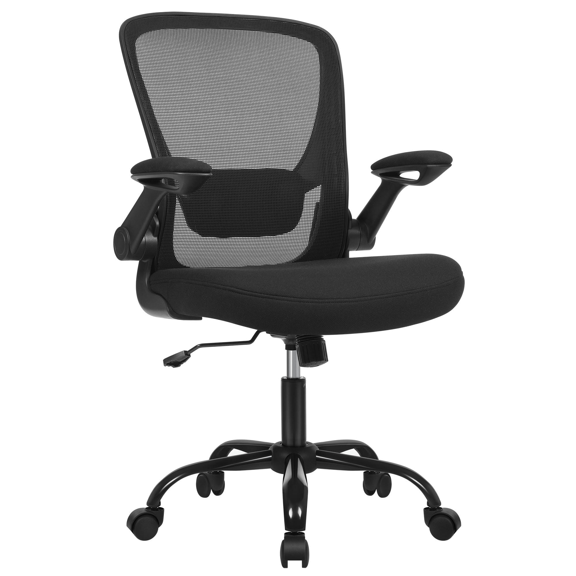 - Chaise de bureau ergonomique toile respirante noir
