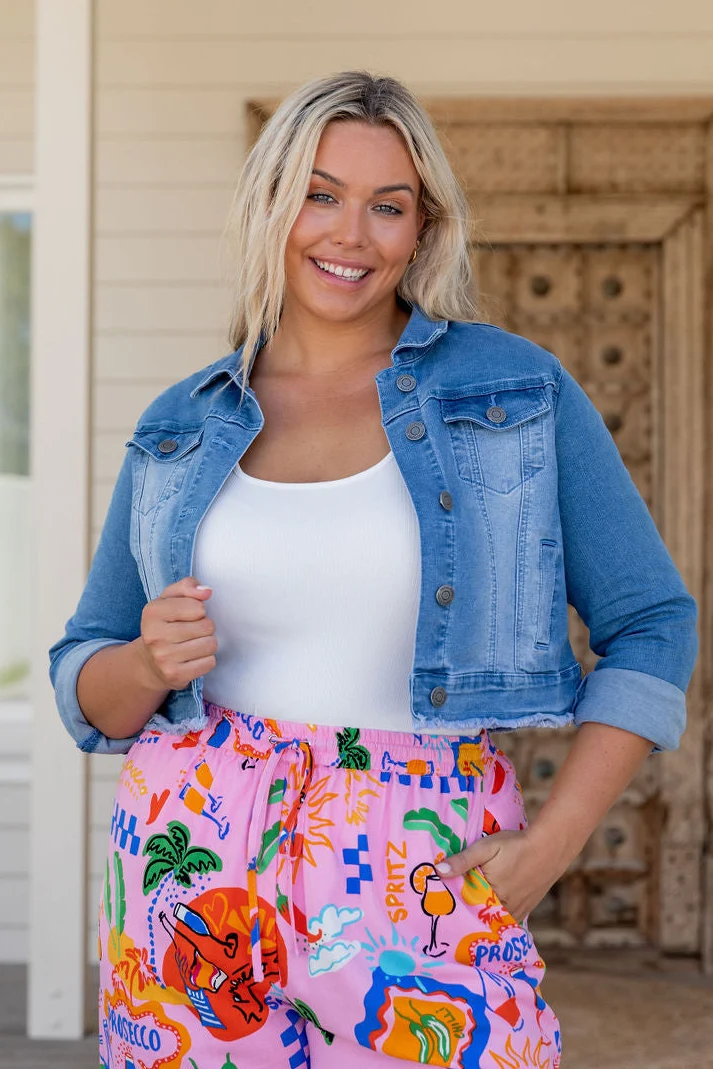 Kenzie Crop Denim Jacket