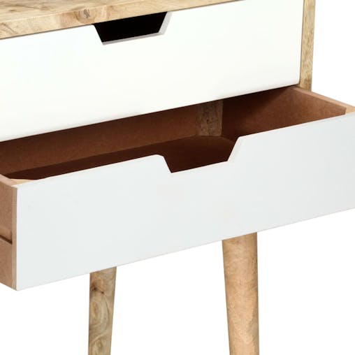 NNEVL Bedside Cabinet 47x35x59 cm Solid Wood Mango