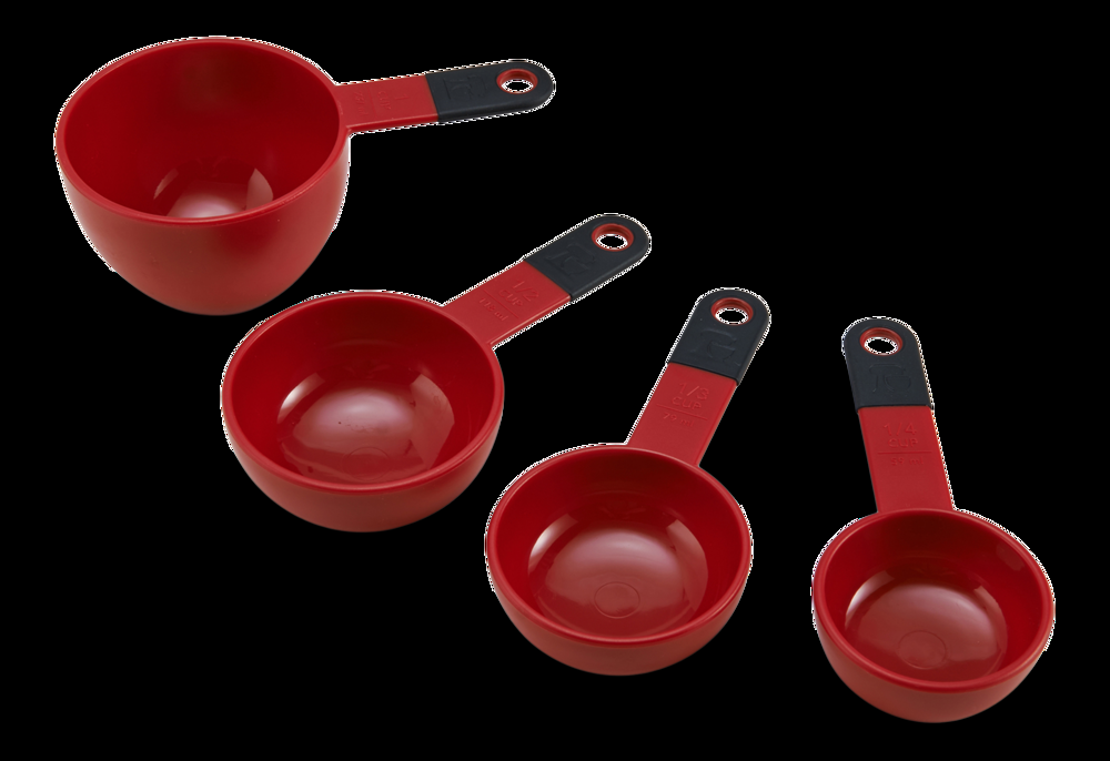 KitchenAid Plastic Measuring Cups, Red