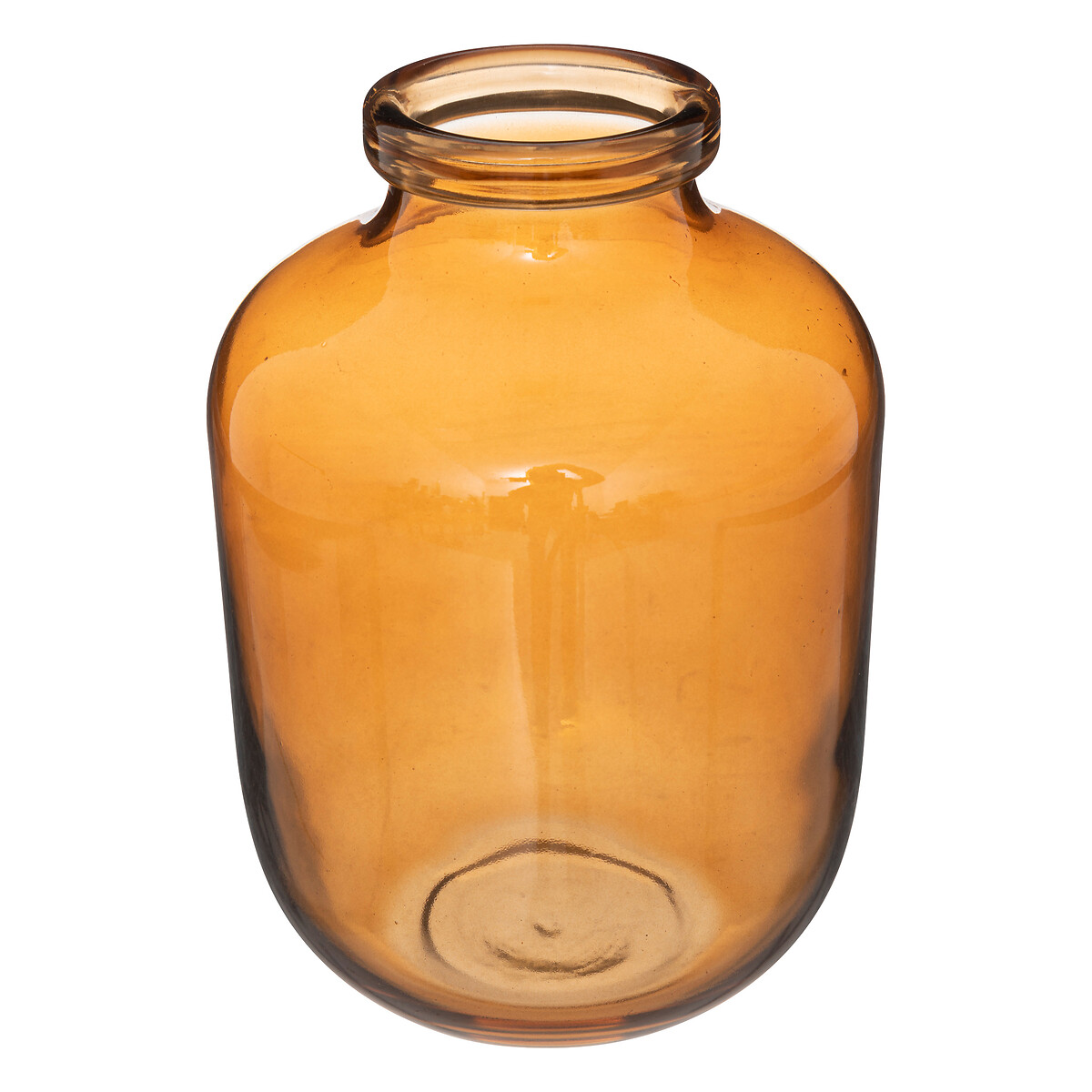Glass vase Amber, H.23 cm