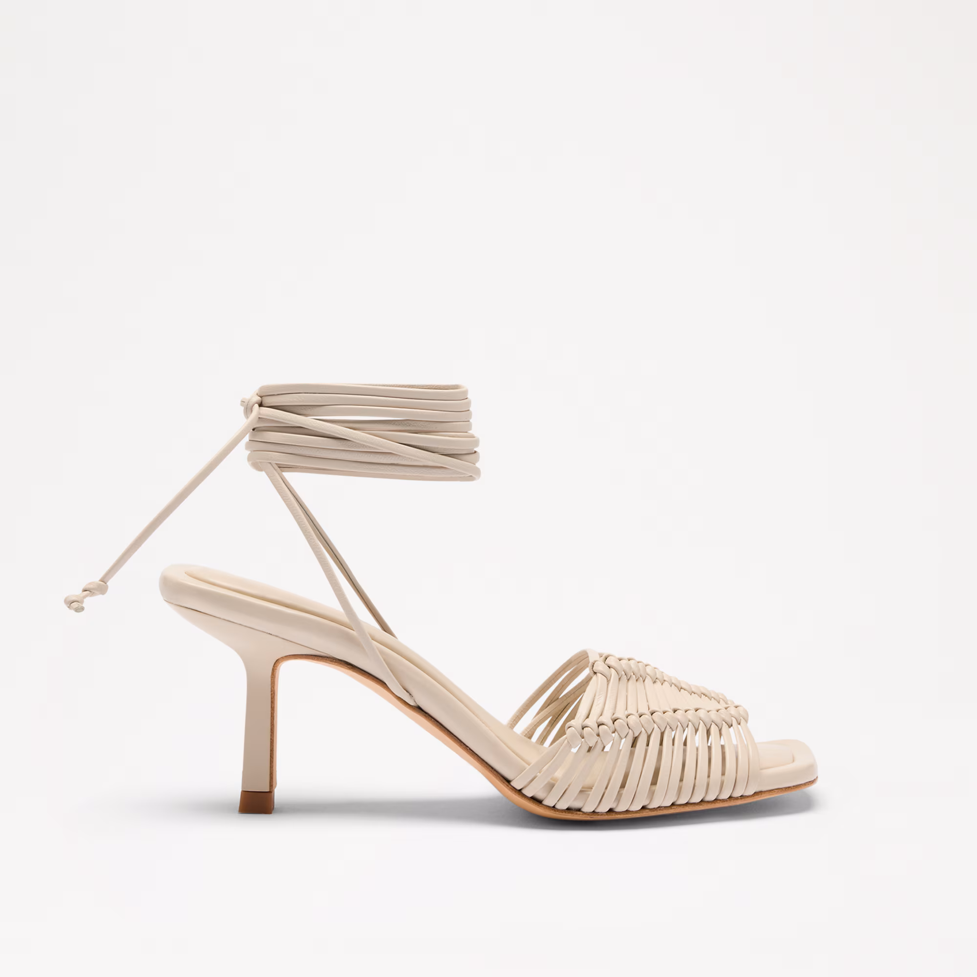 Angelbank<br>Lace Up Heeled Sandal