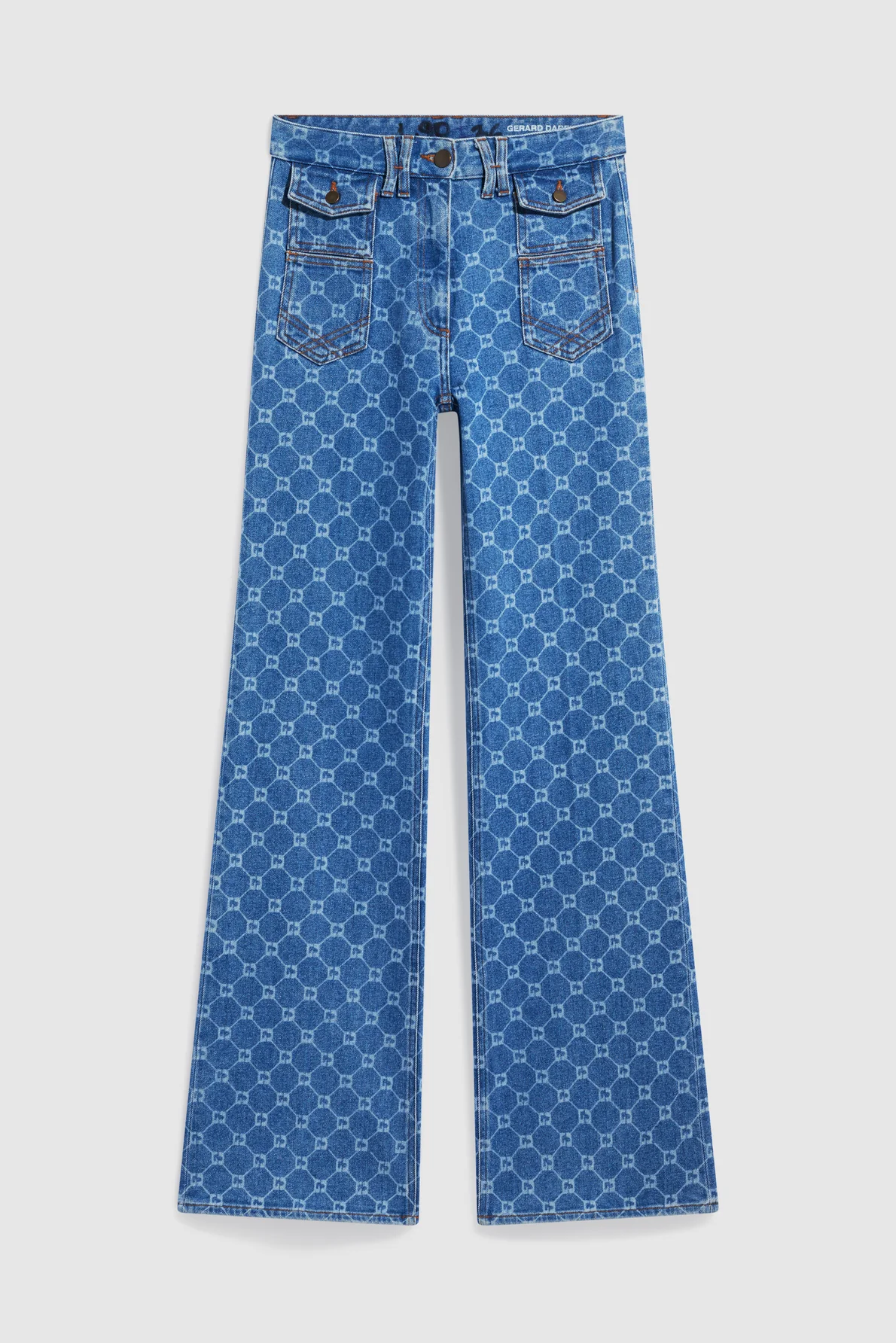 Jean flare à monogramme - ANNA