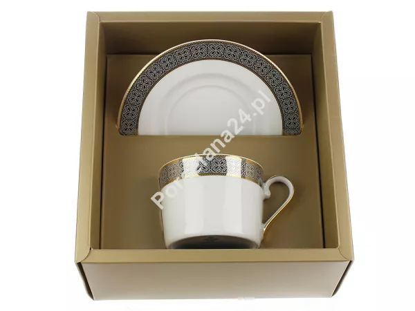 Filiżanka ze spodkiem 0,25 L / 15,7 cm Ćmielów - Jenny G877 GIFT BOX