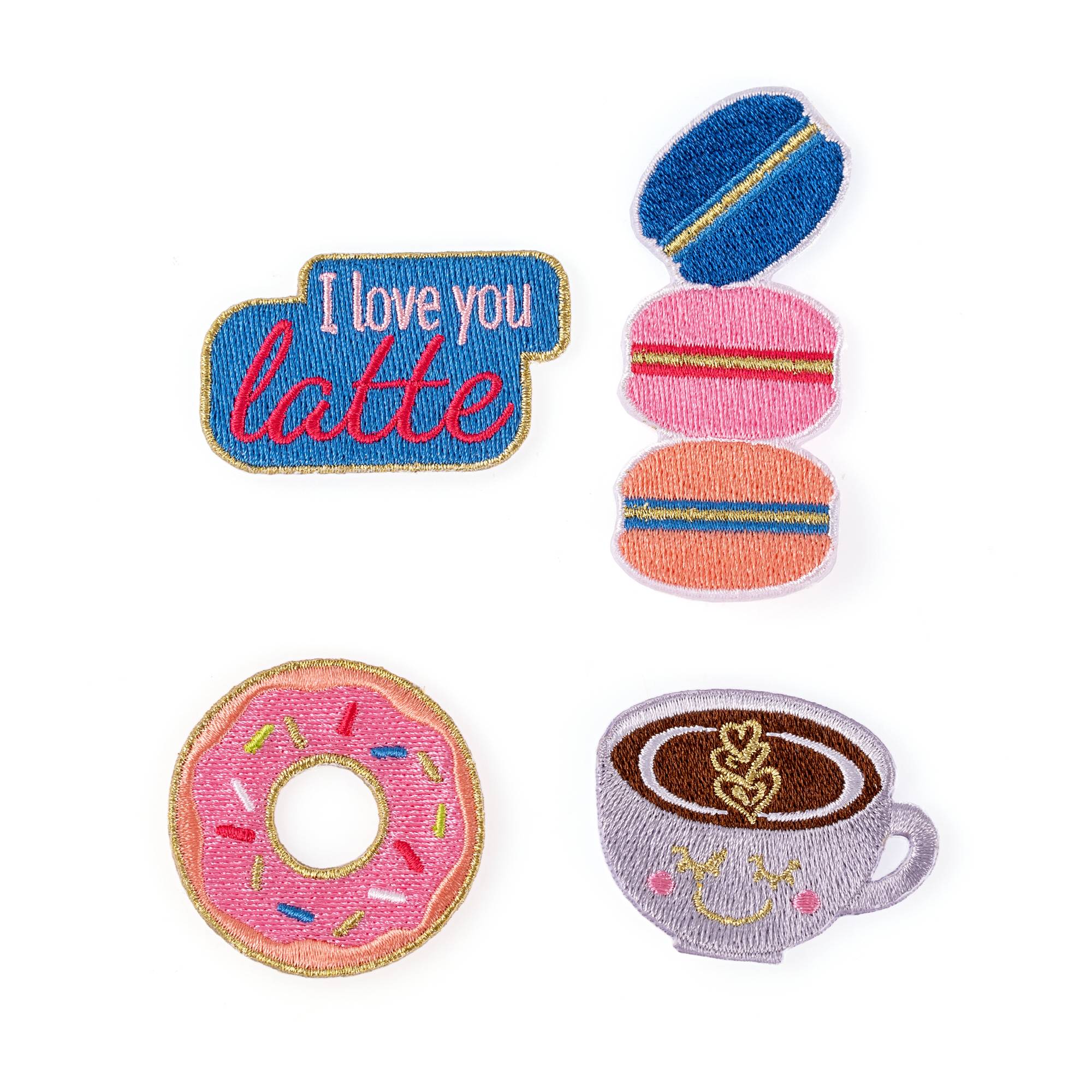 Afternoon Tea Iron-On Patches 4 Pack