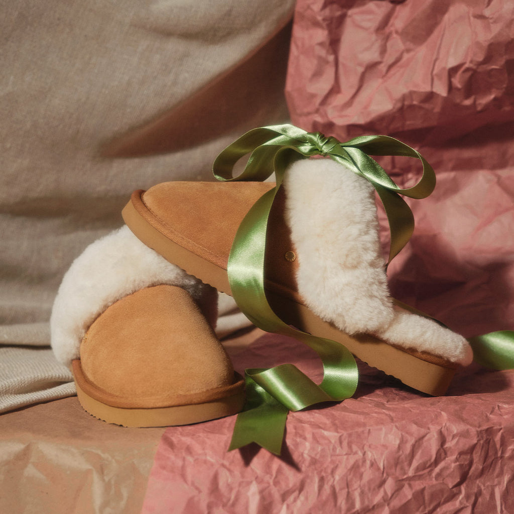Maple Lane - Classic Shearling Cuff Mule