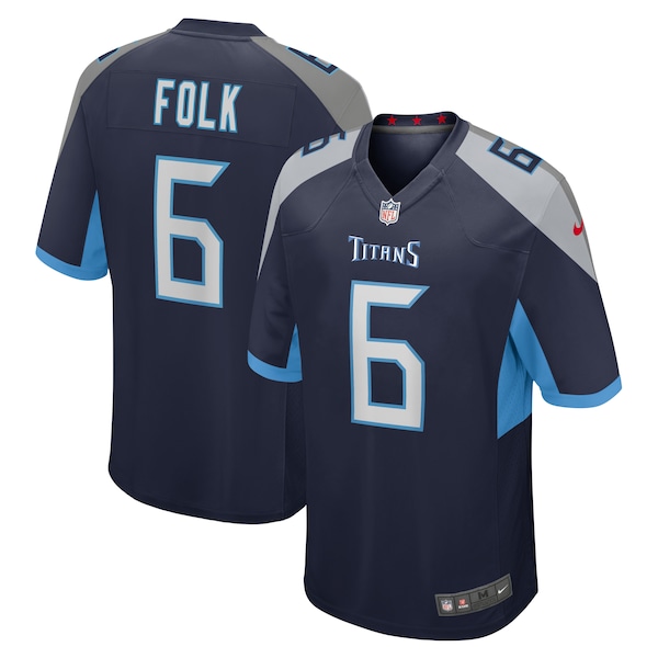 Nick Folk Tennessee Titans Nike Team Game Jersey -  Navy