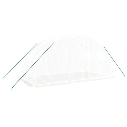 NNEVL Greenhouse with Steel Frame White 8 m&sup2; 4x2x2 m