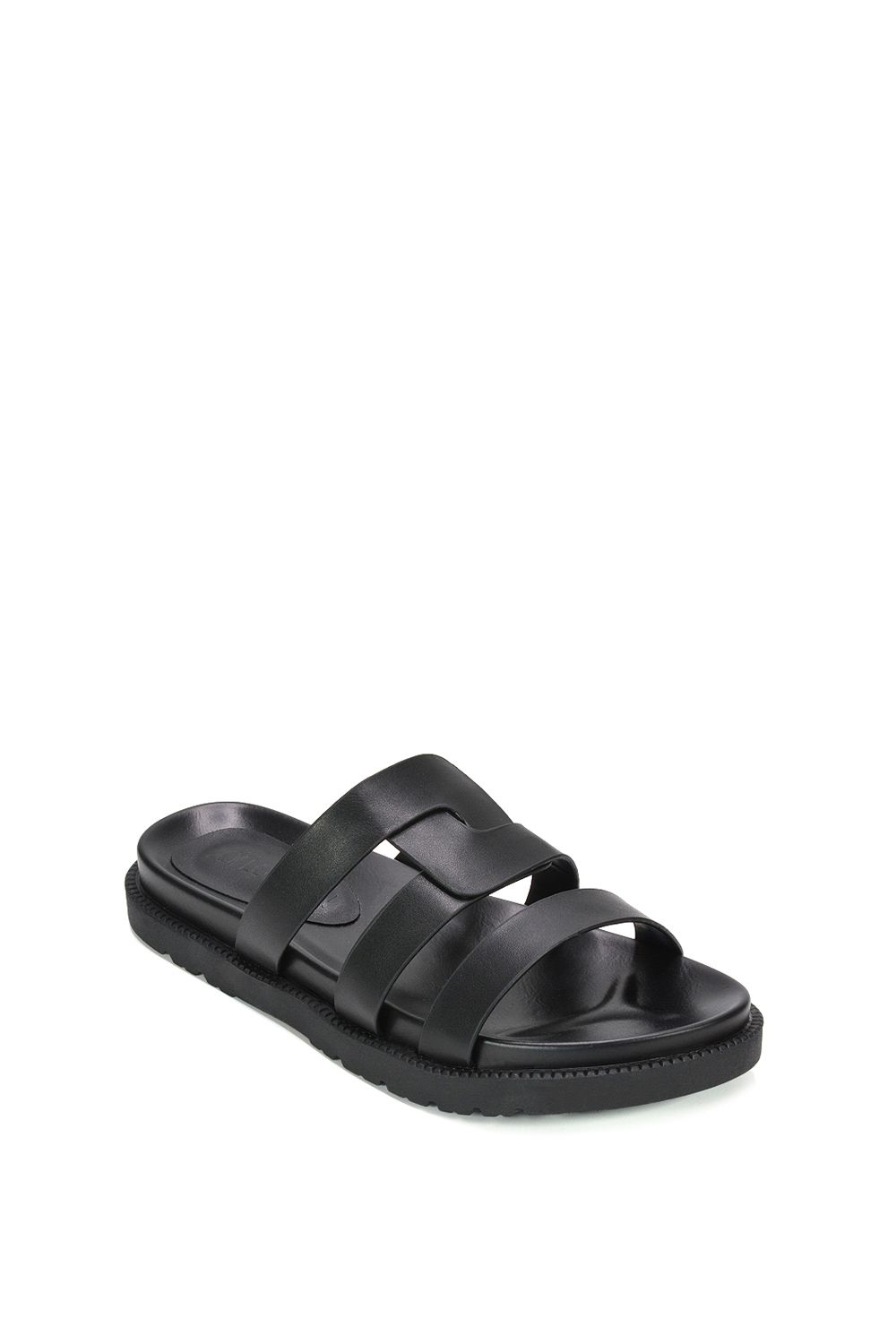 XY London Aurelia' Flat Slider Sandals With Comfortable Footbed