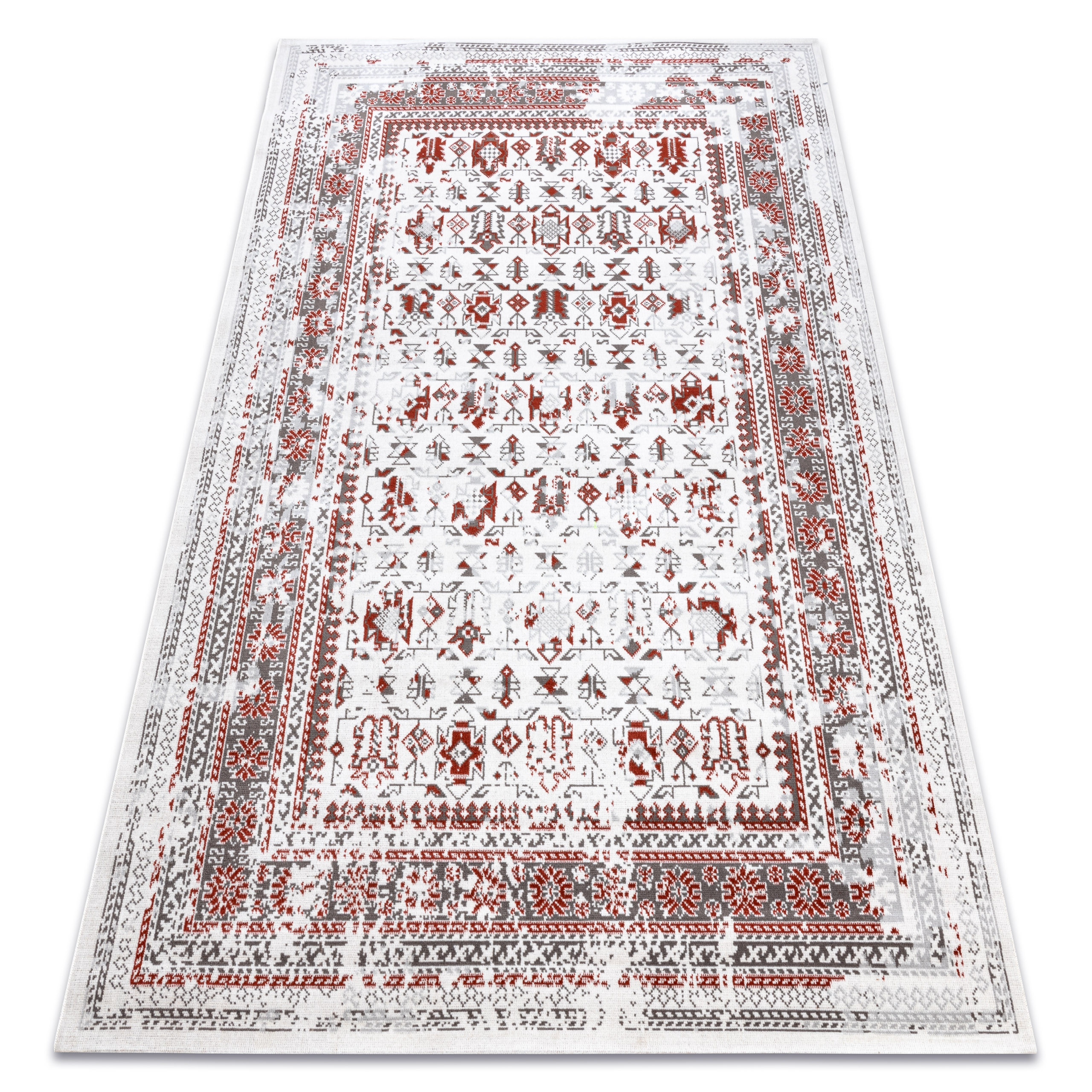 Dywan Vintage 22212061 krem / czerwony klasyczny 120x170 cm