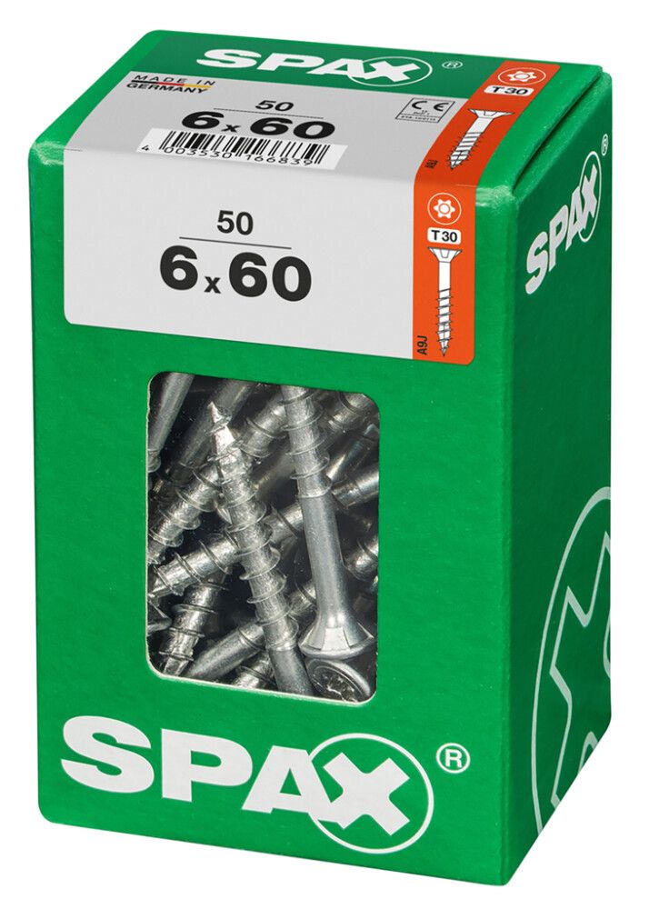 TRESKRUE SPAX TFT 6X60MM 50STK/PK