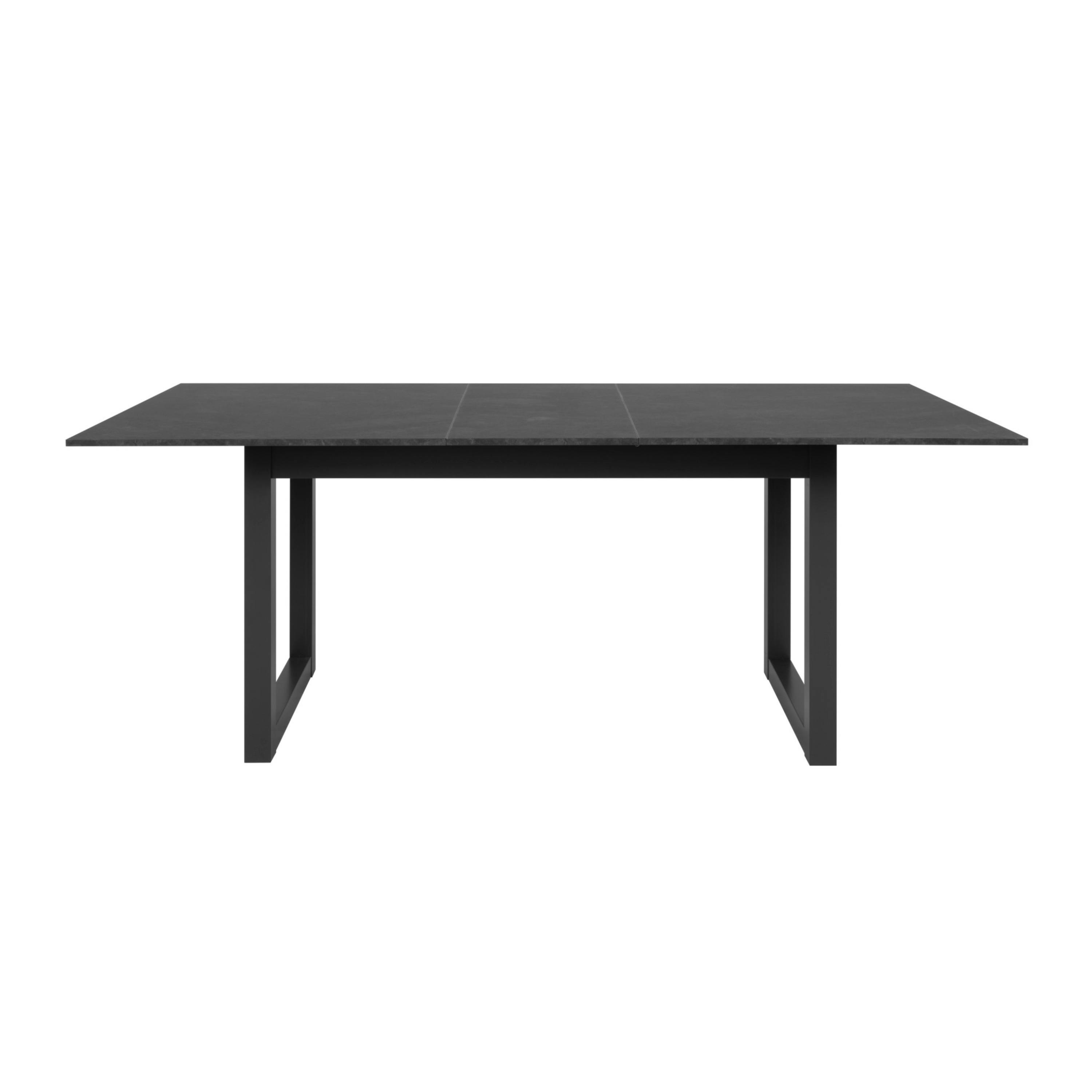 Table à manger extensible effet ardoise 160-200 cm ALVA
