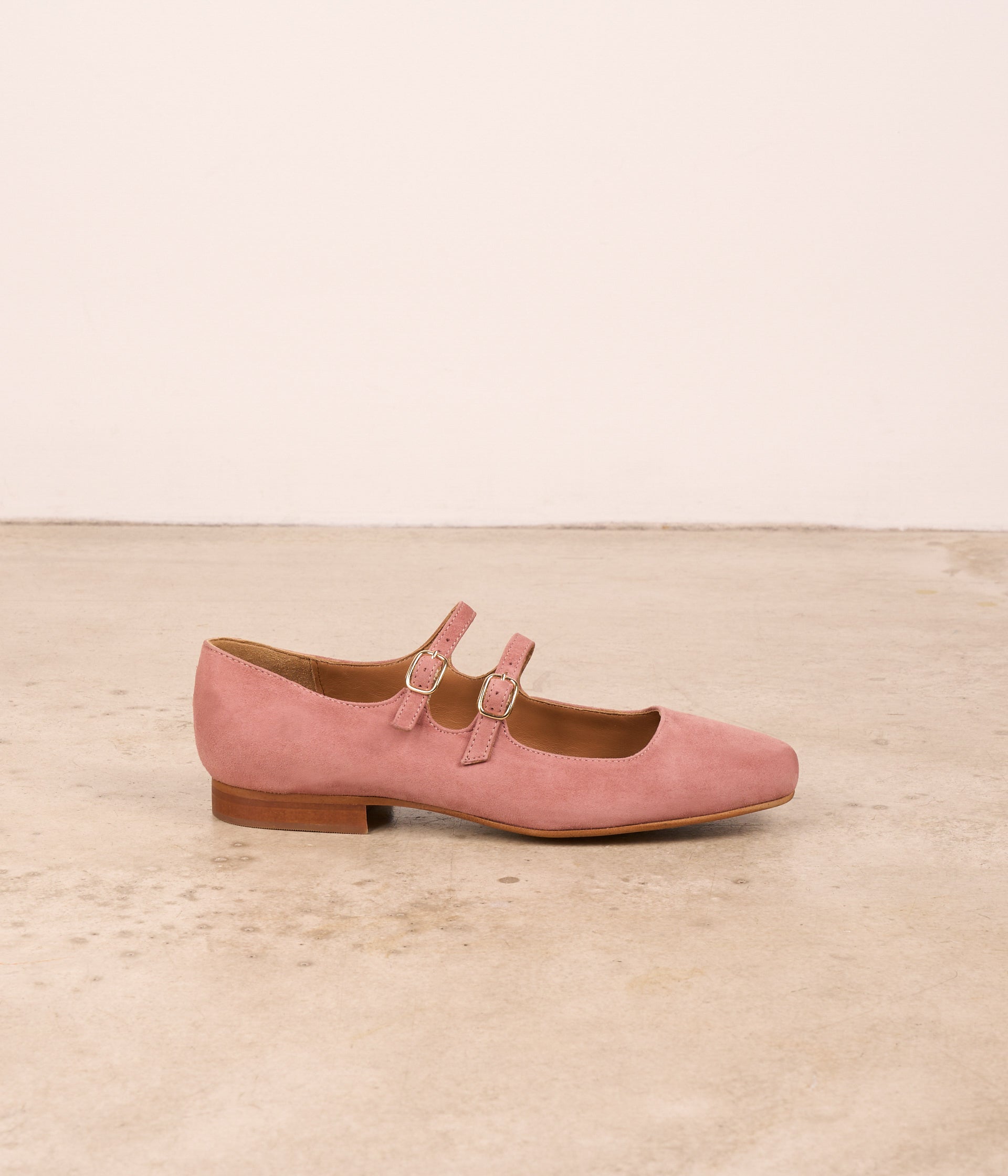 Babies velours rose Aurella