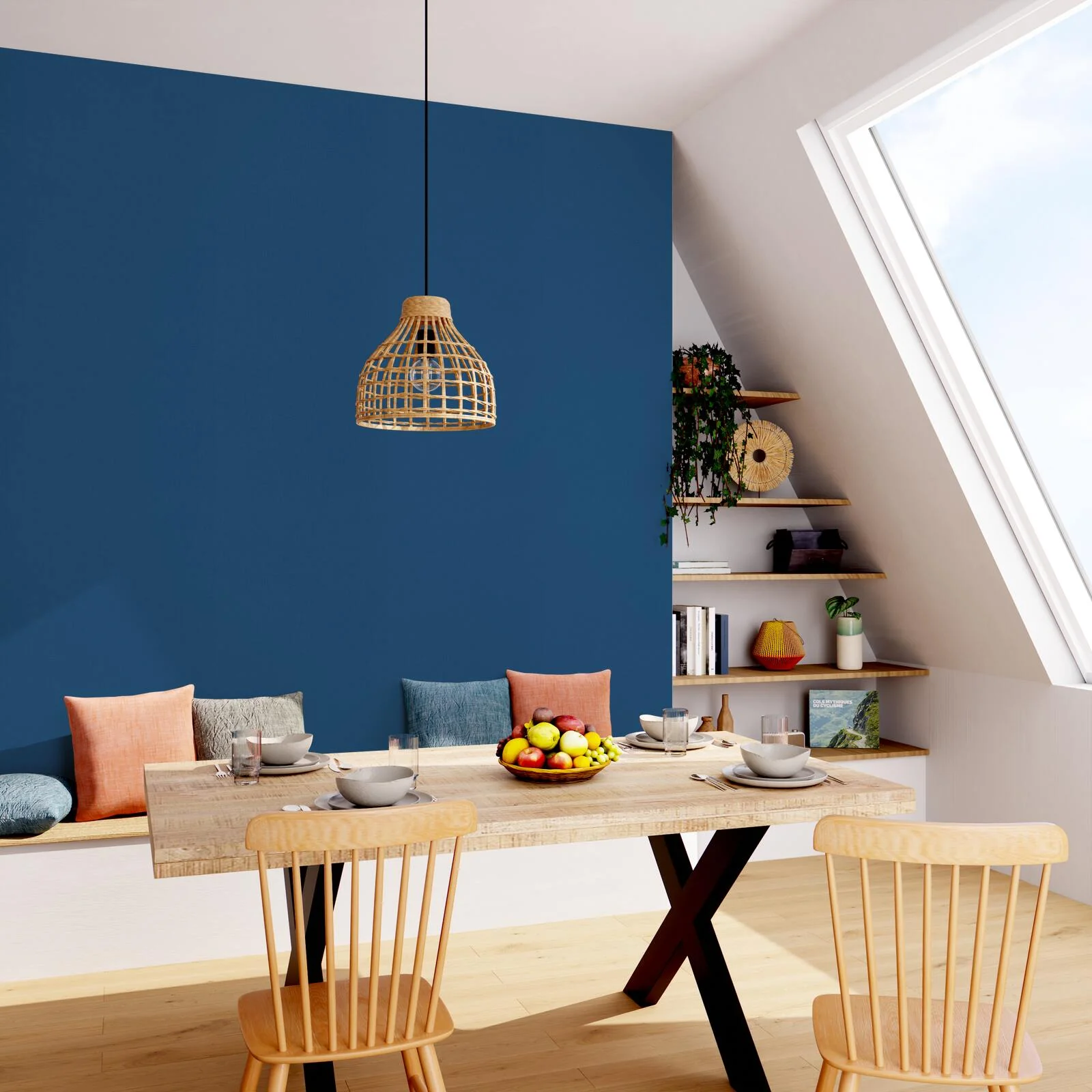 4MURS Papier peint intissé NUNCA coloris bleu marine