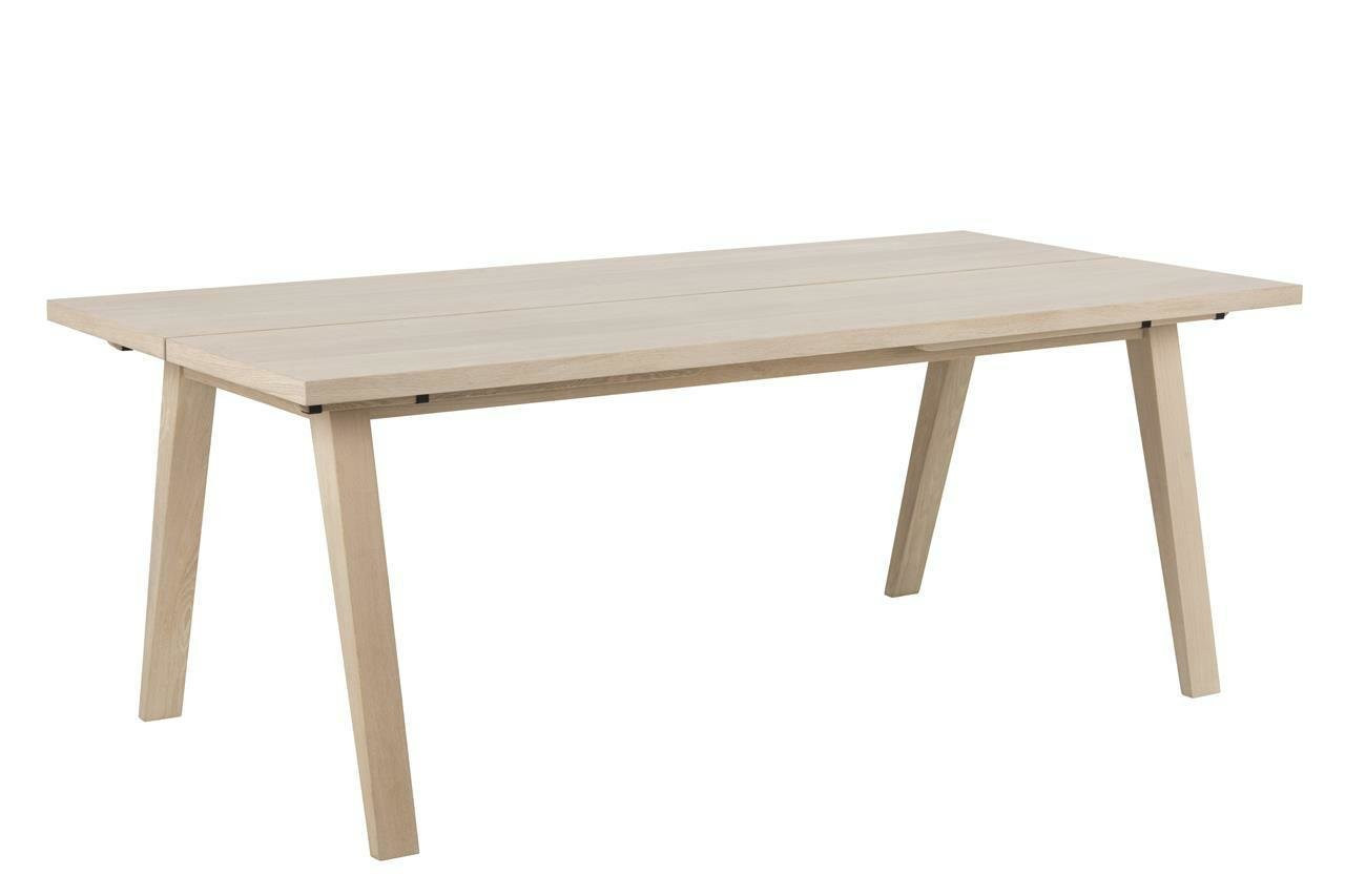STÓŁ A-line 200x95cm DĄB BIELONY fornir OLEJOWANY BLAT