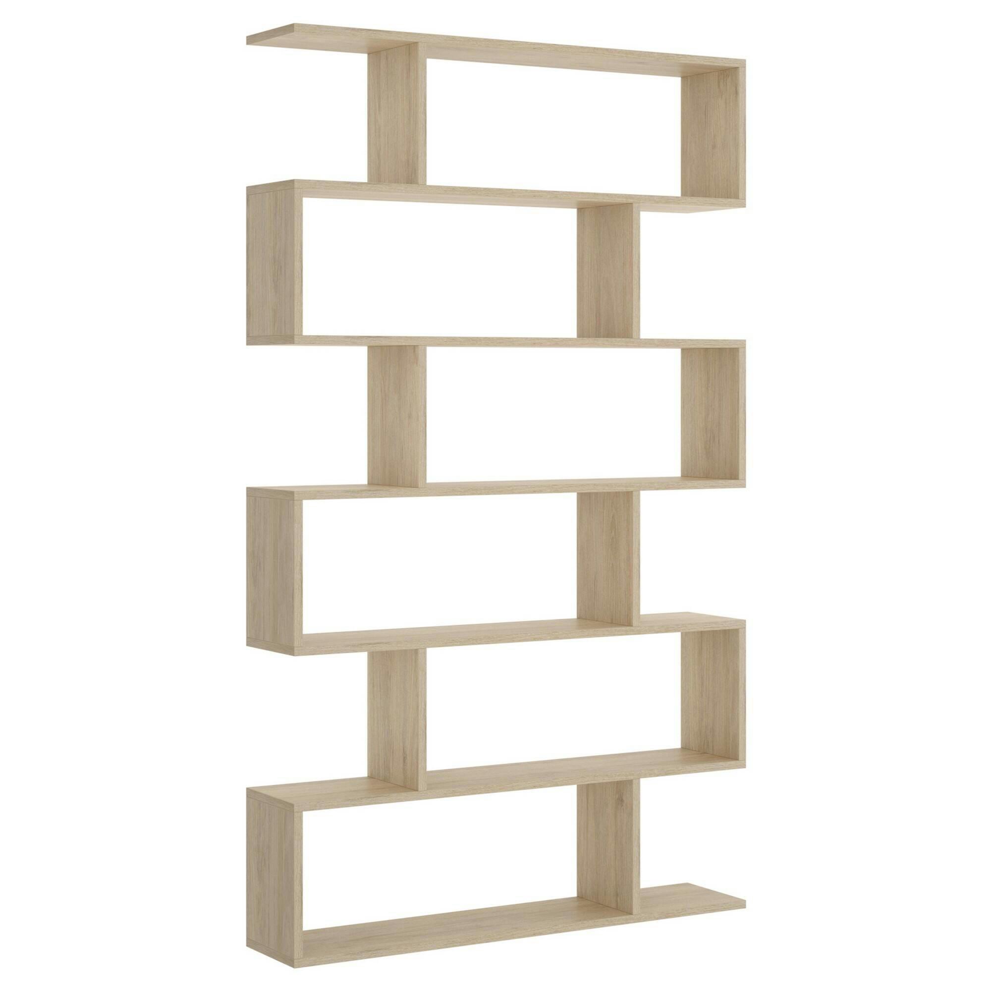 DJORONE - Bibliothèque effet bois chêne