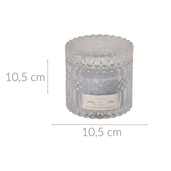 Elegancka świeczka zapachowa w szkle, 10,5 cm