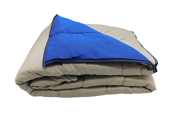 Couette ultra légère Bleu foncé / Taupe - 2 personnes 220x240 - 14032-2