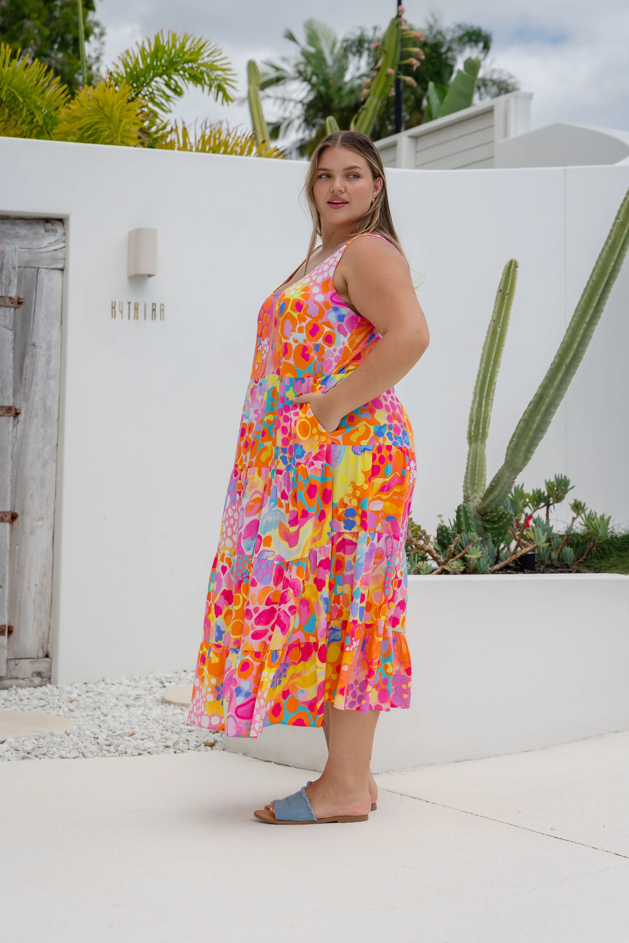Ronnie Dress in Tequila Sunrise by Kasey Rainbow