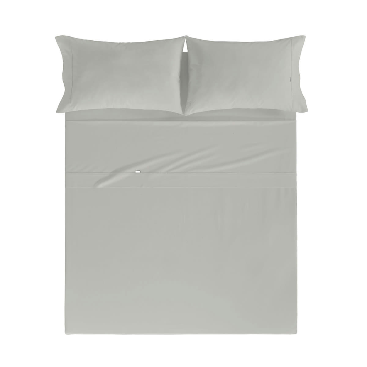 CASUAL DDL - Drap de lit en coton gris 250x280