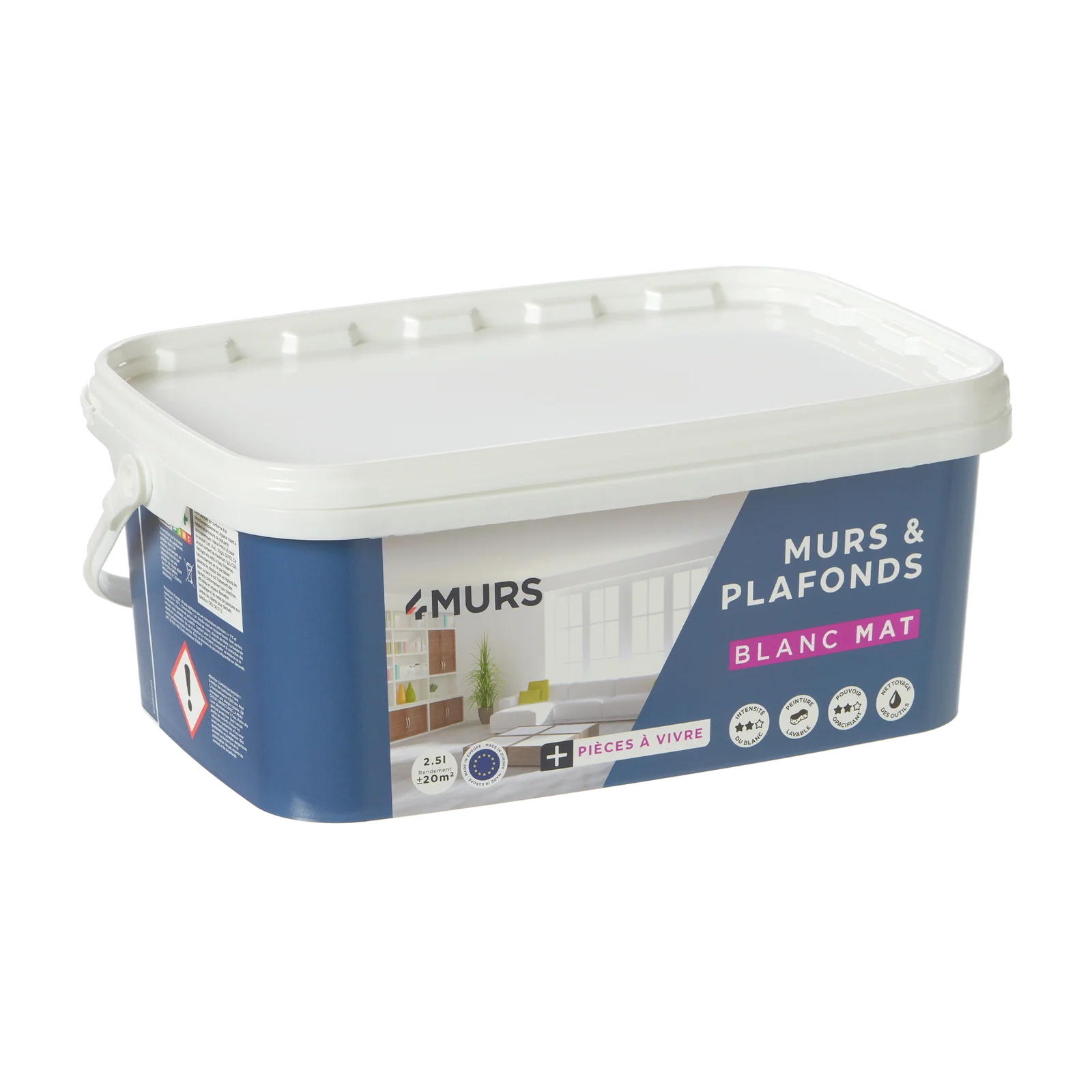 4MURS Peinture MURS ET PLAFONDS ESSENTIEL Peinture blanc