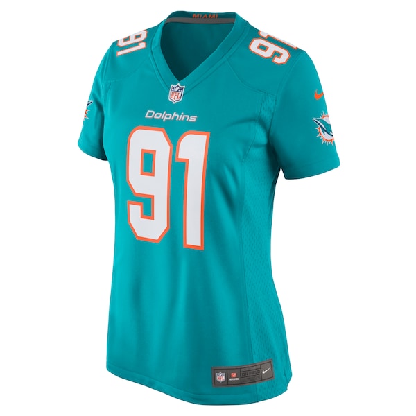 Emmanuel Ogbah Miami Dolphins Nike Women's Game Jersey - Aqua