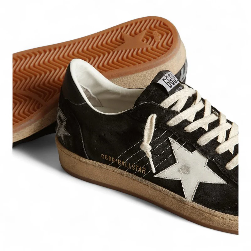 The Ball Star sneaker features white nappa leather with a white star and heel tab,