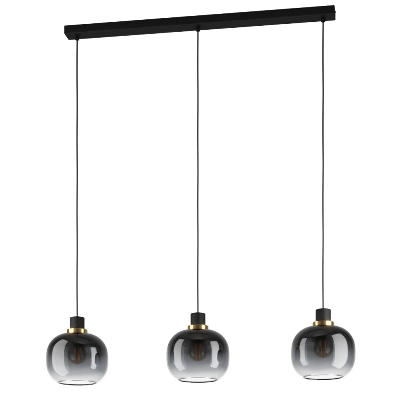 Suspension Oilella grise E27 3 x 40 W EGLO