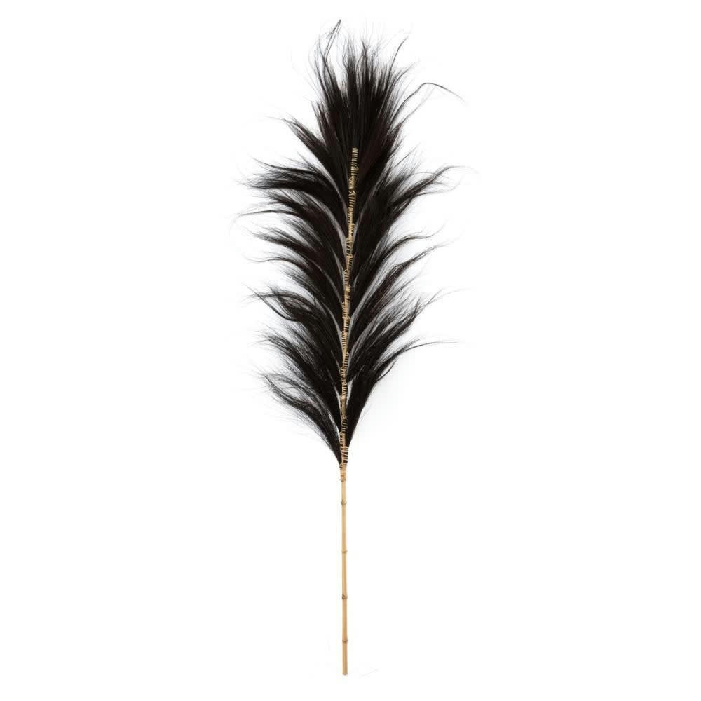 STUNNING LEAF - Feuille en herbe noir lot de 6