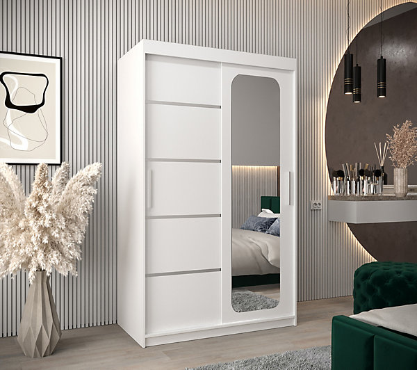 Armoire Promo V2 a portes coulissantes H. 200 x L. 120 x P. 62 2 portes