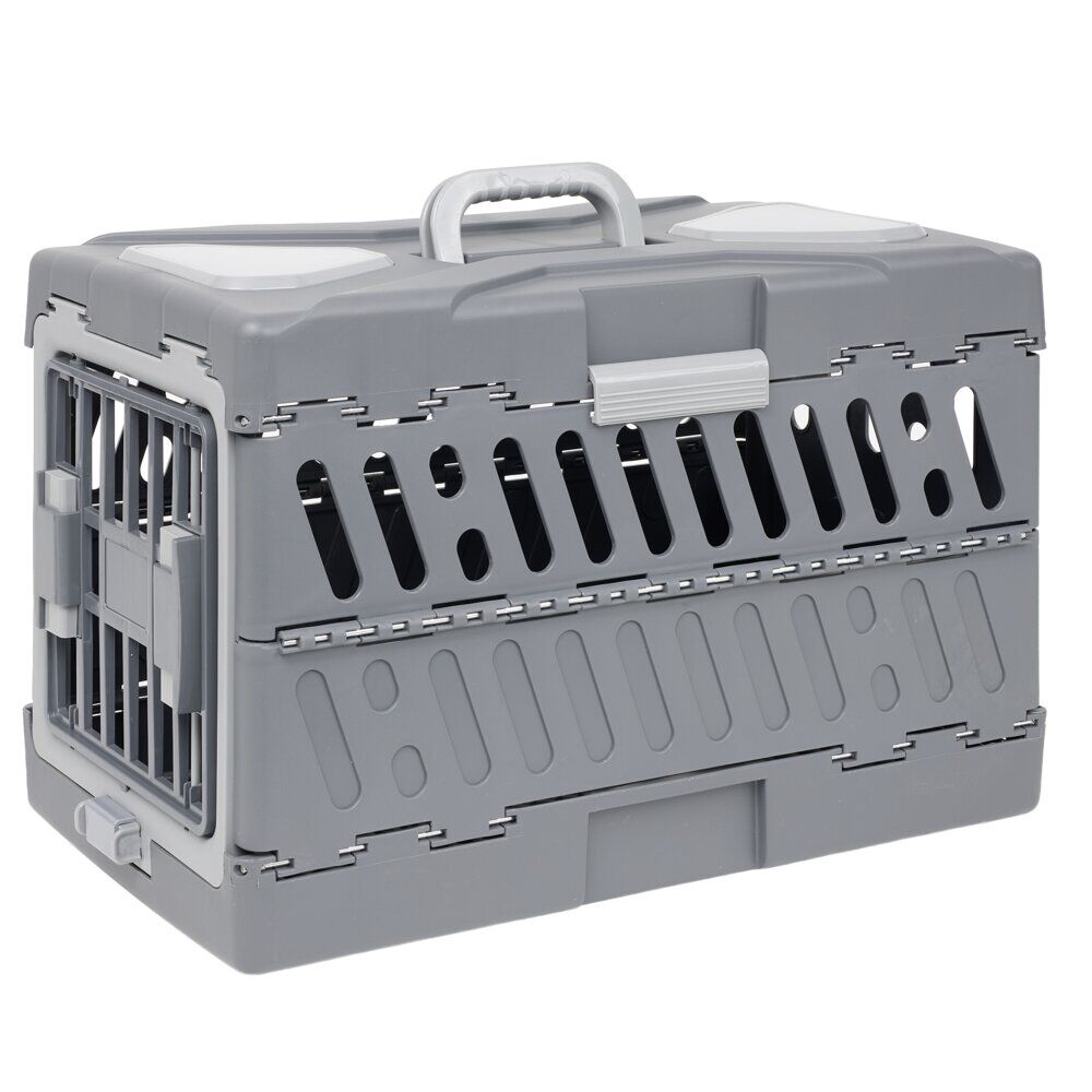 Caisse de transport pour chat 56x32x37cm noir
