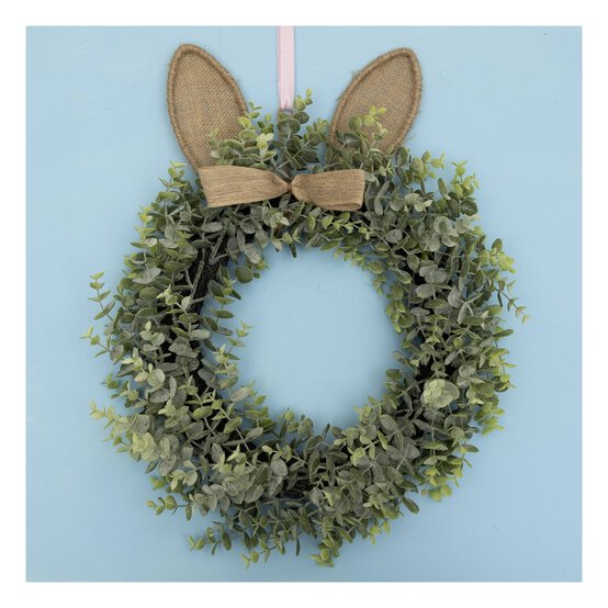 Bunny Ears Eucalyptus Wreath 54cm
