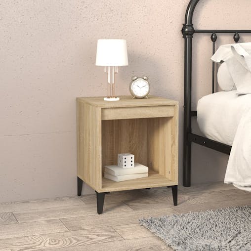 NNEVL Bedside Cabinets 2 pcs Sonoma Oak 40x35x50 cm