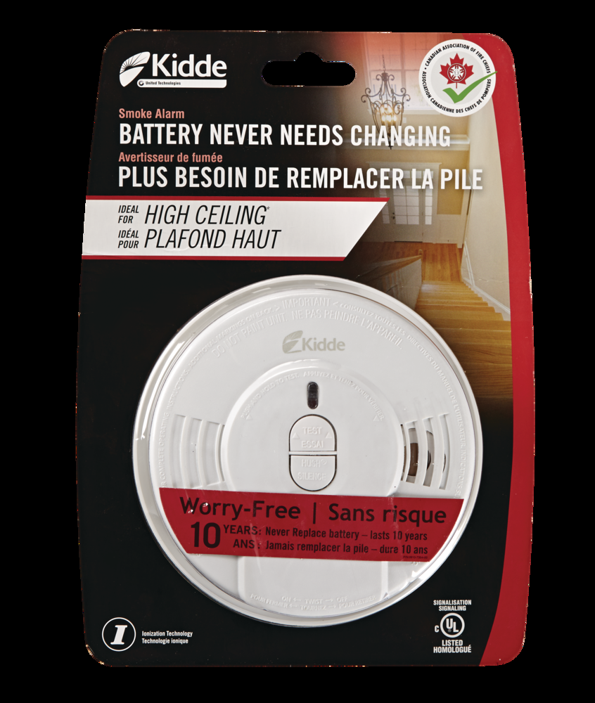 Kidde Tamper-Resistant Smoke Alarm With 10-Year Sealed Battery